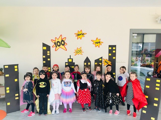 100 happy days in Kultur Kindergarten...