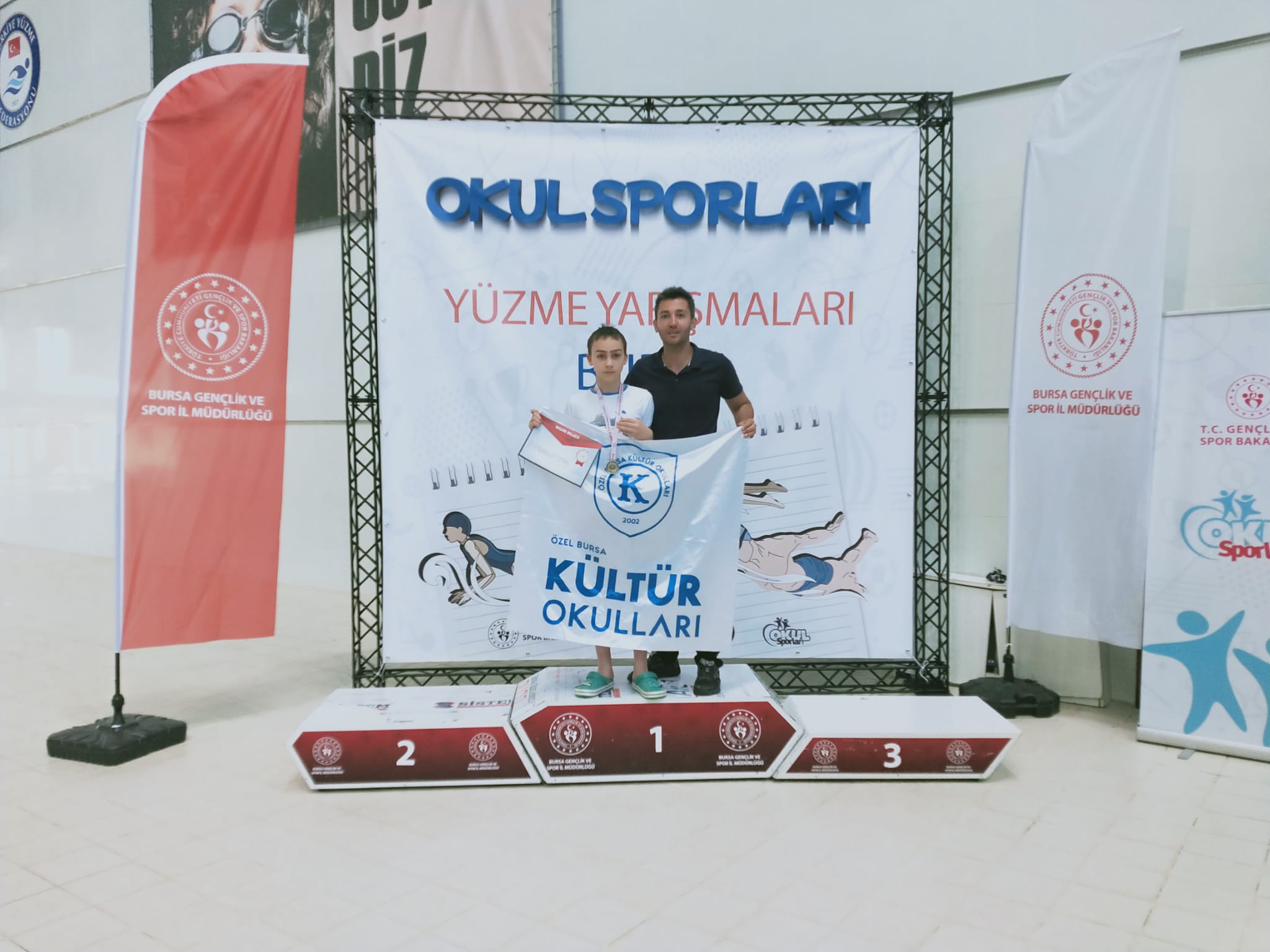 Türkiye Küçük Erkek Yüzme Grup Yarışması'nda 1.’lik...