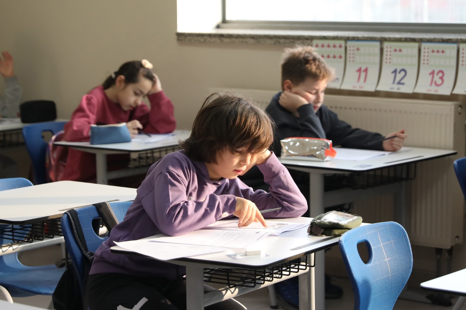 Okula Kabul ve Bursluluk Sınavına Yoğun Katılım...