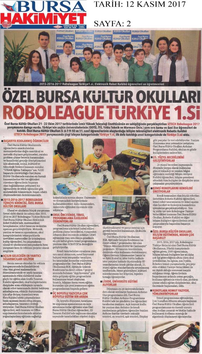 BKRobotic Kulübü IZTECH ROBOLEAGUE'de Türkiye 1.si...