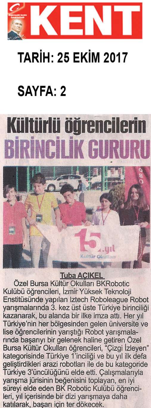 BKRobotic Kulübü IZTECH ROBOLEAGUE'de Türkiye 1.si...