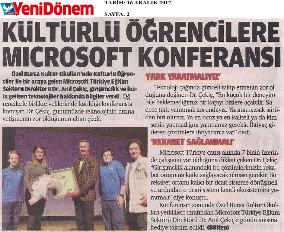 Microsoft Türkiye Eğitim Direktörü Anıl Çekiç ile keyifli bir söyleşi...