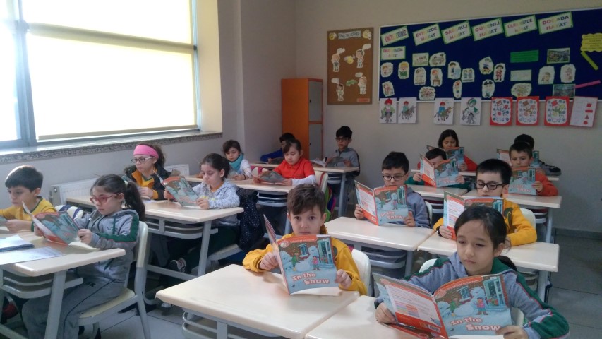 We are reading book…